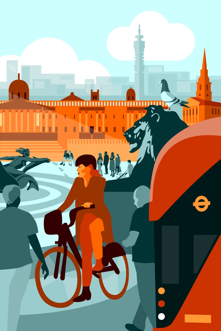 Trafalgar Square, London av Claire Huntley