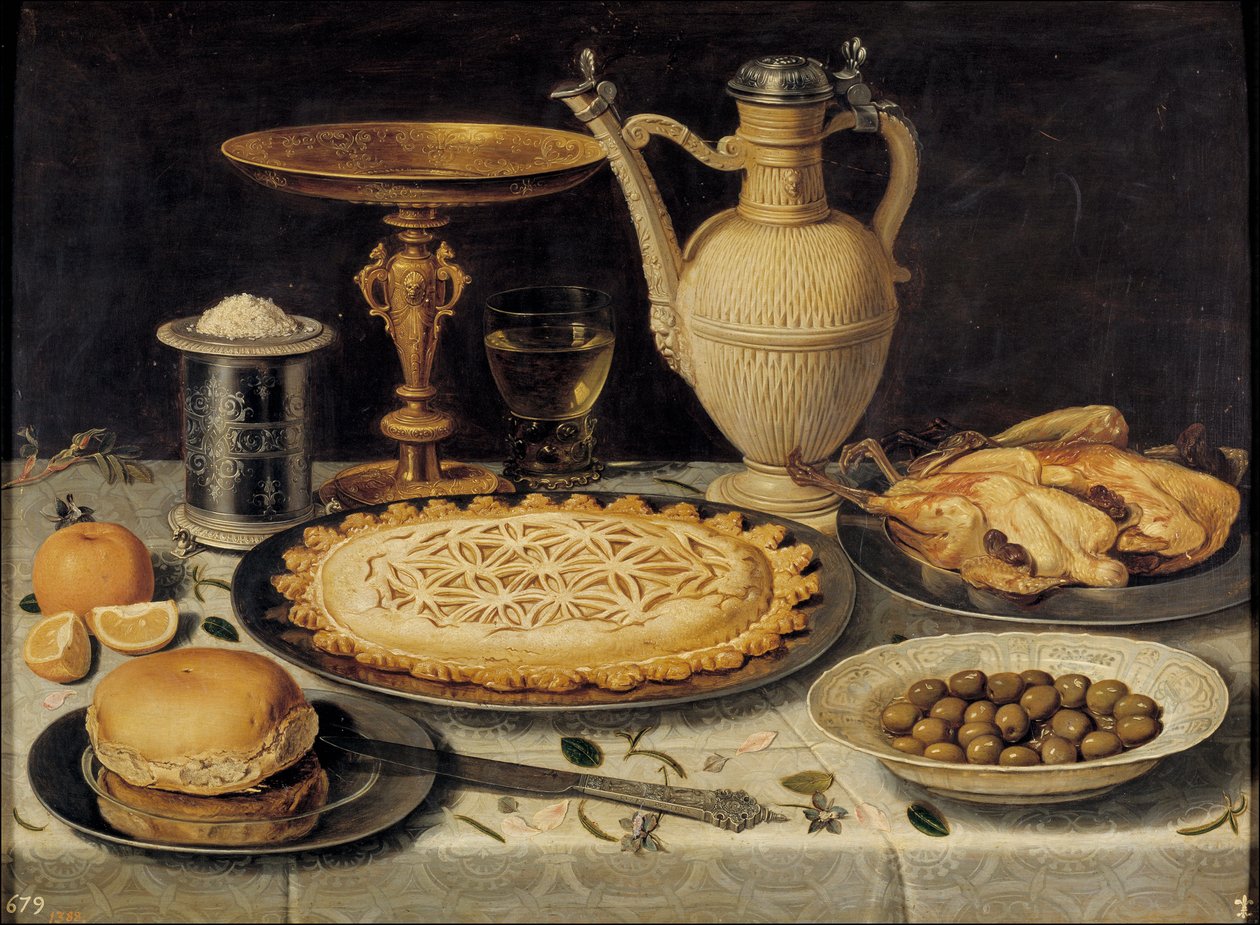 Nature morte - Stilleben - Målning av Clara Peeters (1594-1658) av Charlotte Evans