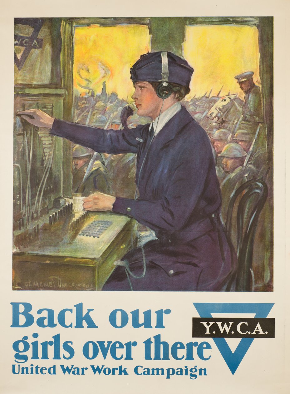 Stöd våra flickor där borta, 1918 av Clarence F. Underwood