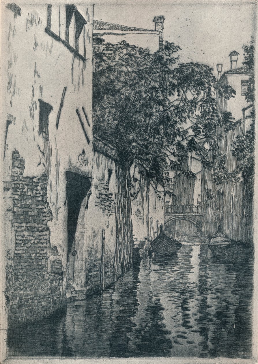 San Agostino-kanalen, Venedig, c1905 1914-1915 av Clarence Gagnon