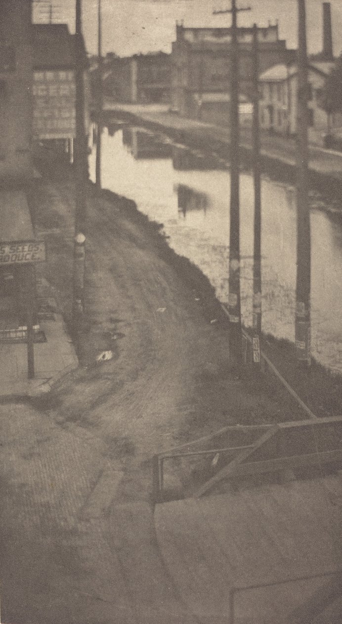 Telegrafstolpar, ca 1900. av Clarence H White