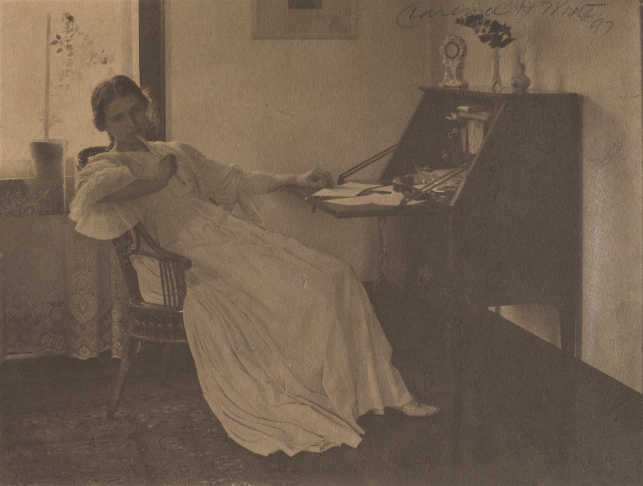 Vad ska jag säga, 1896. av Clarence H. White