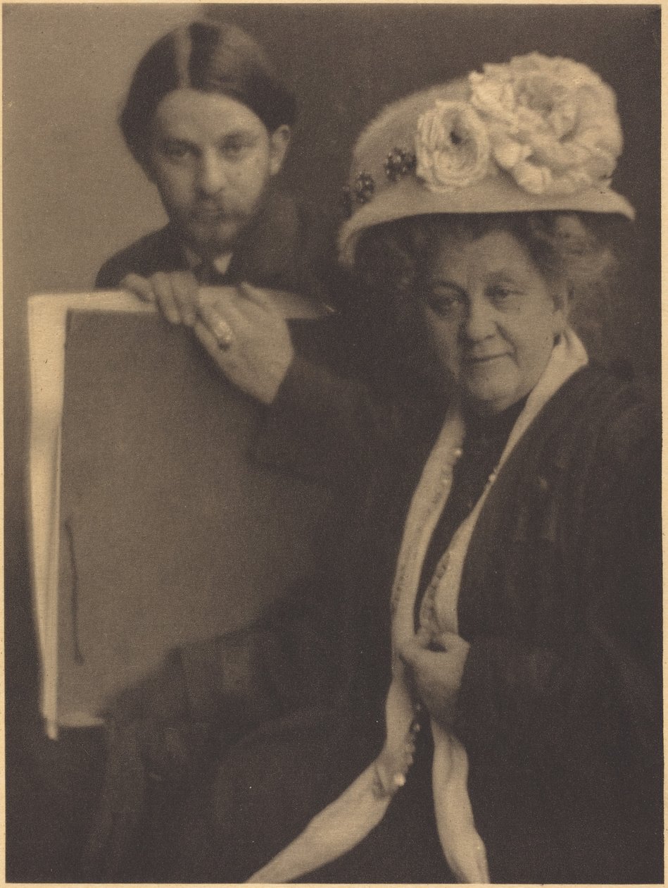 Alvin Langdon Coburn och hans mor,ca 1909 (foto) av Clarence Henry White