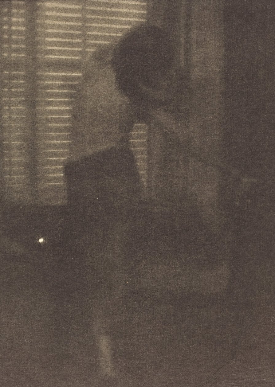 Modell i studio i New York,ca 1915 (foto) av Clarence Henry White