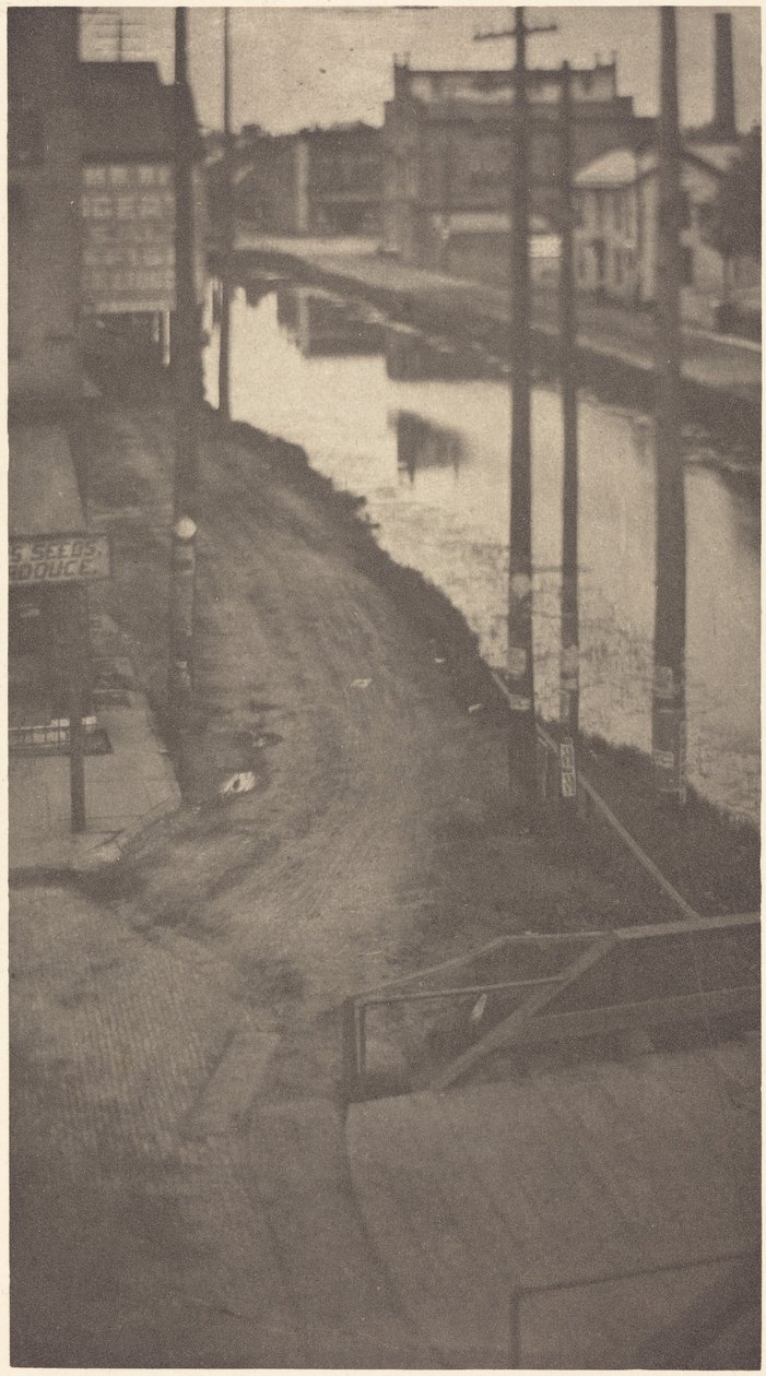 Telegrafstolpar,ca 1900 (foto) av Clarence Henry White