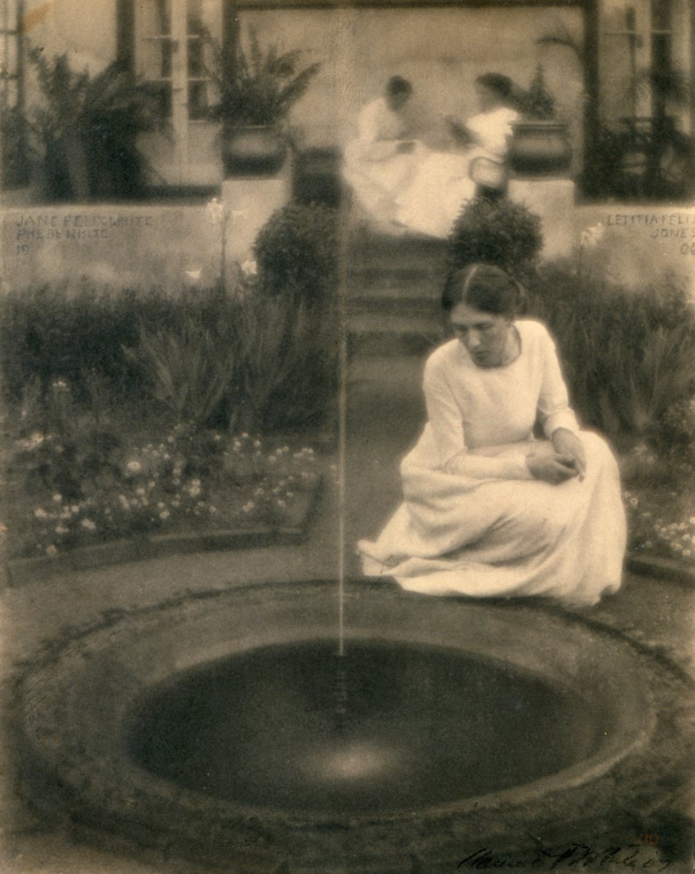 Fontänen (platinatryck) av Clarence Henry White