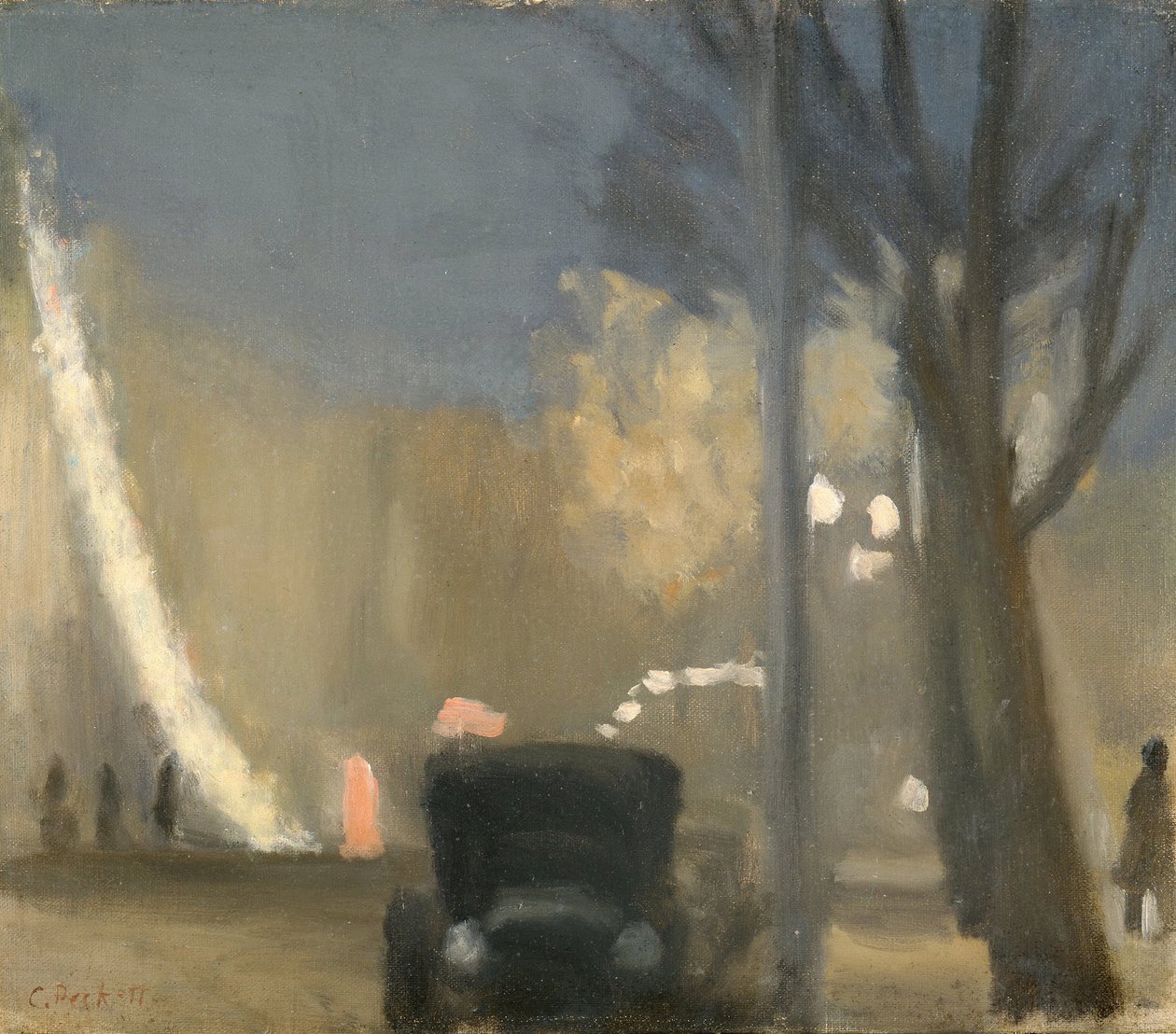 Collins Street, kväll av Clarice Beckett