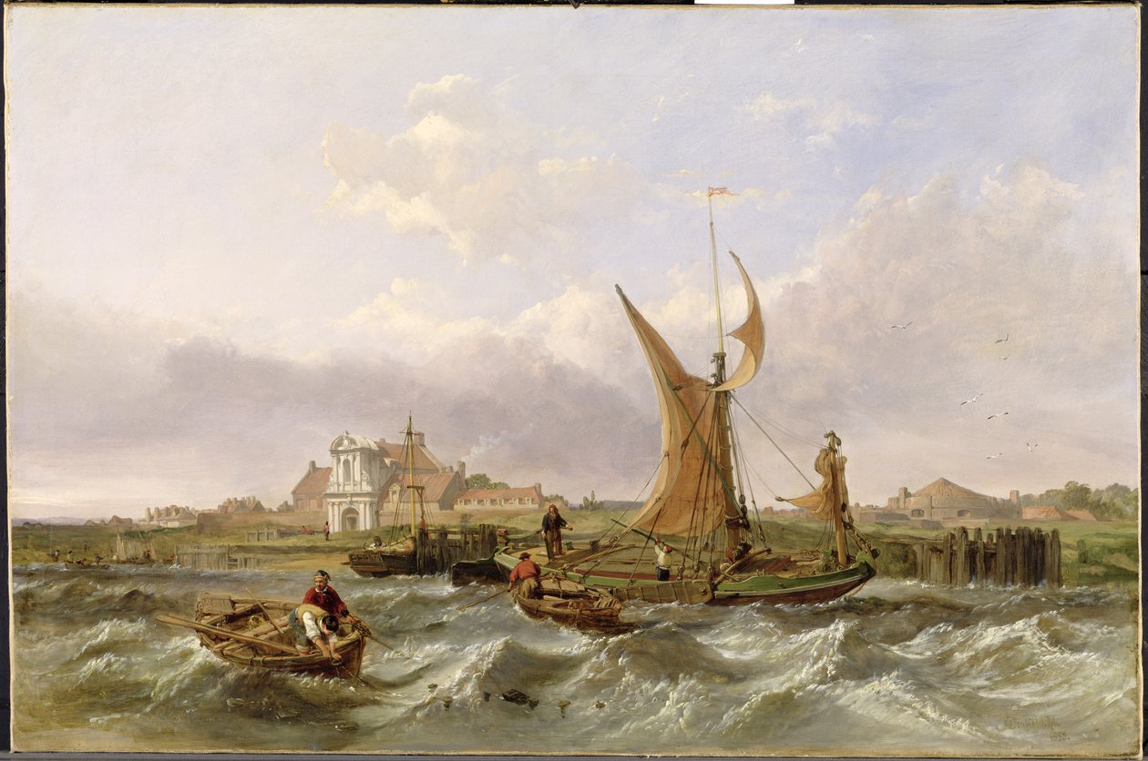 Tilbury Fort - Vind mot tidvattnet, 1853 av Clarkson Frederick Stanfield