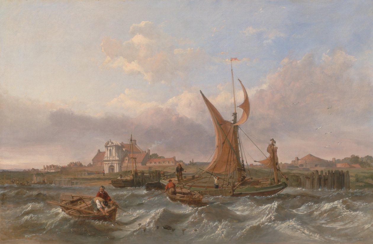 Tilbury Fort-Vind mot tidvattnet av Clarkson Frederick Stanfield