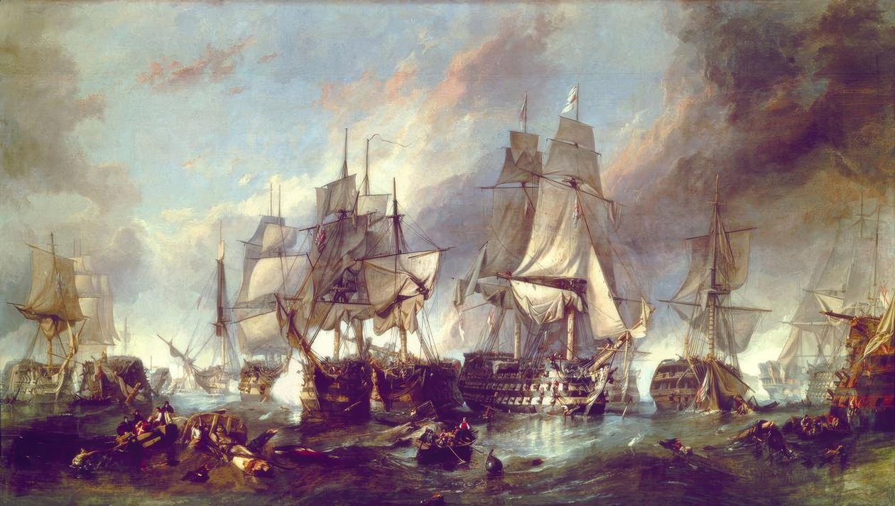 Slaget vid Trafalgar av Clarkson Frederick Stanfield