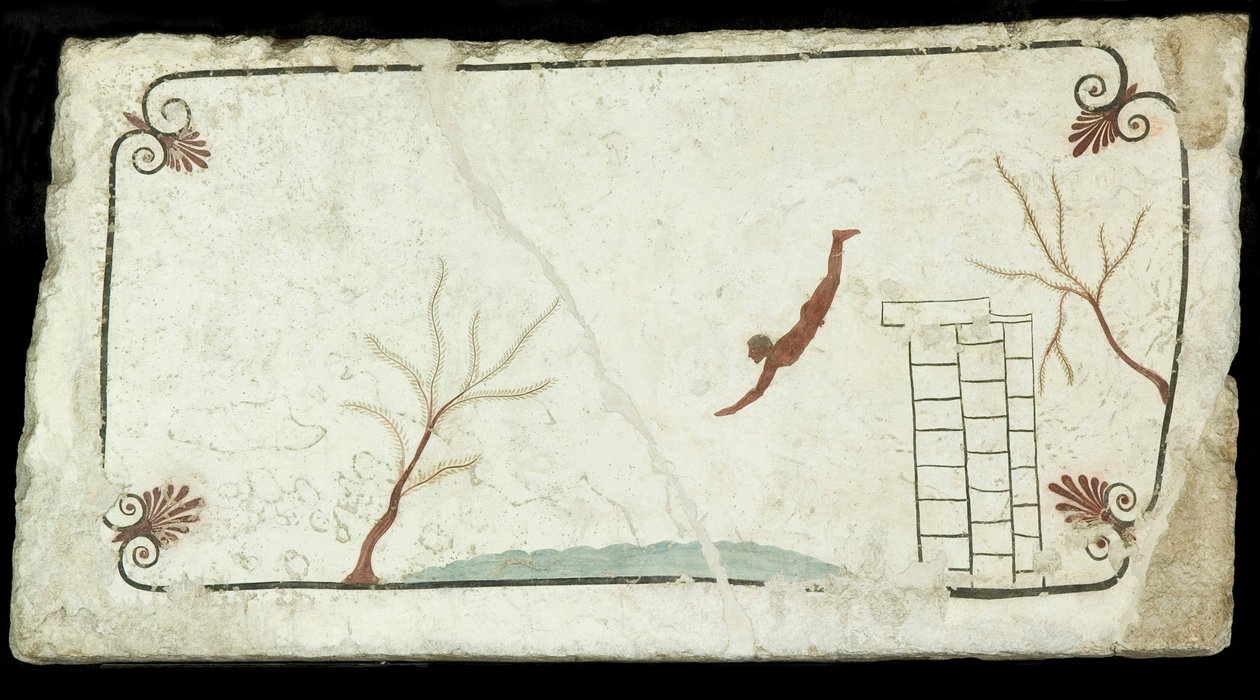 Dykaren. Dykarens grav Tomba del Tuffatore, ca 470 f.Kr. av Classical Antiquities