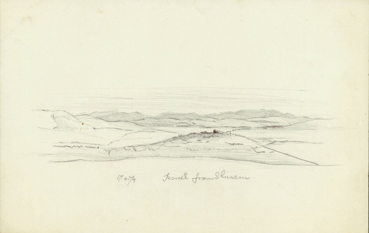 Jisreel från Shunem, 1874 av Claude Conder