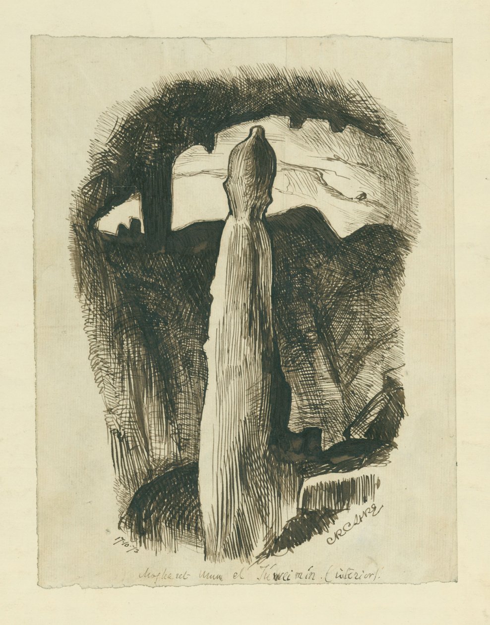 ML Jomen Cave, 1873 av Claude Conder
