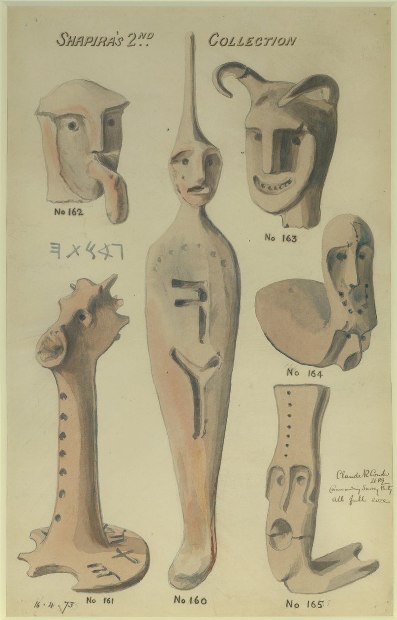 Shapiras andra samling, 1873 (wc och penna på papper) av Claude Conder