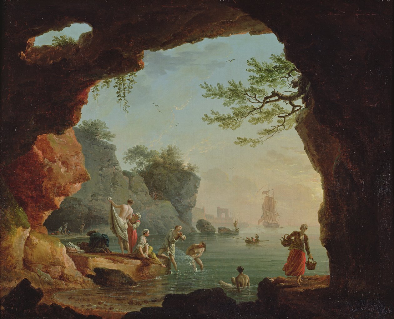 Badgästerna av Claude Joseph Vernet