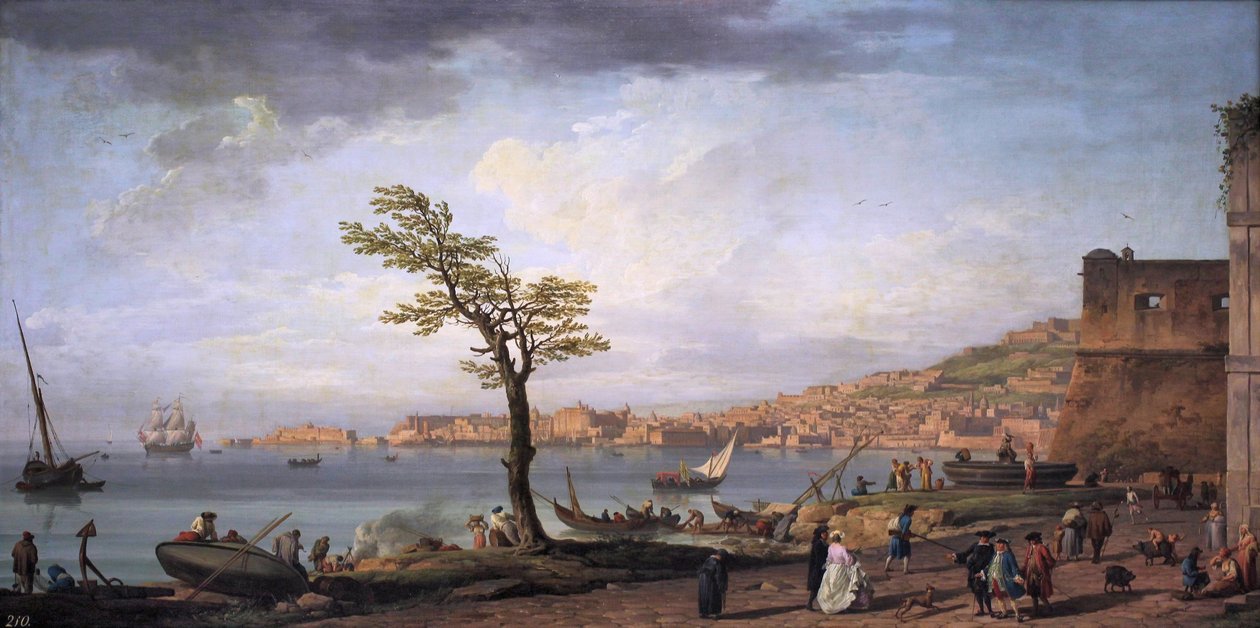 Utsikt över Neapelbukten av Claude Joseph Vernet
