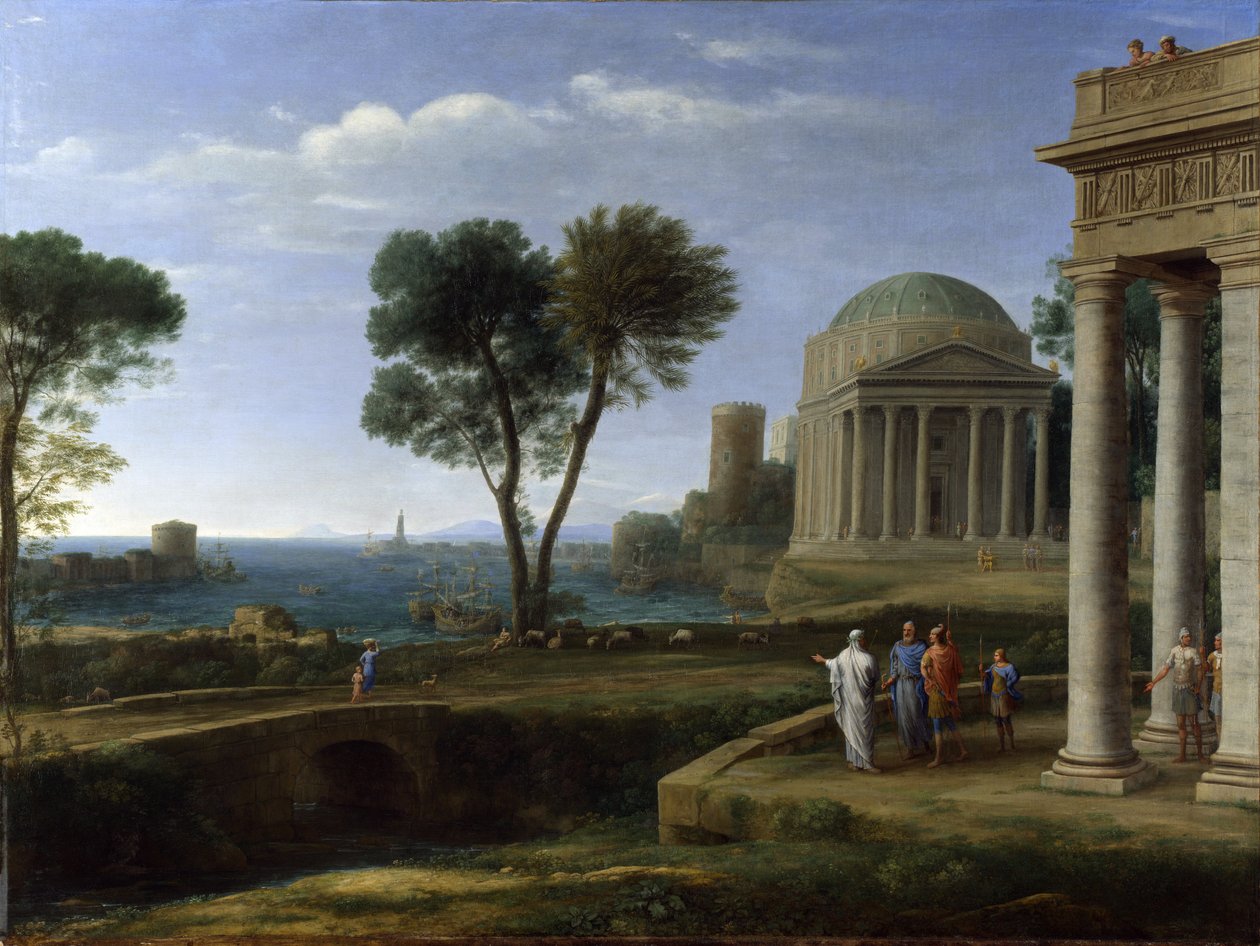Aeneas in Delos av Claude Lorrain