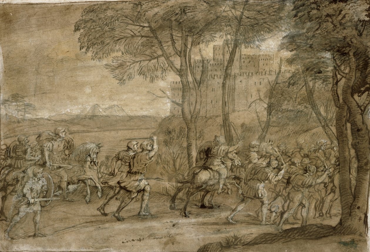 Angrepp på ett citadell av Claude Lorrain