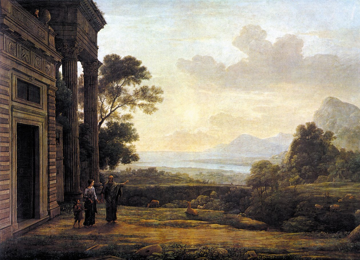 Die Verstoßung der Hagar av Claude Lorrain