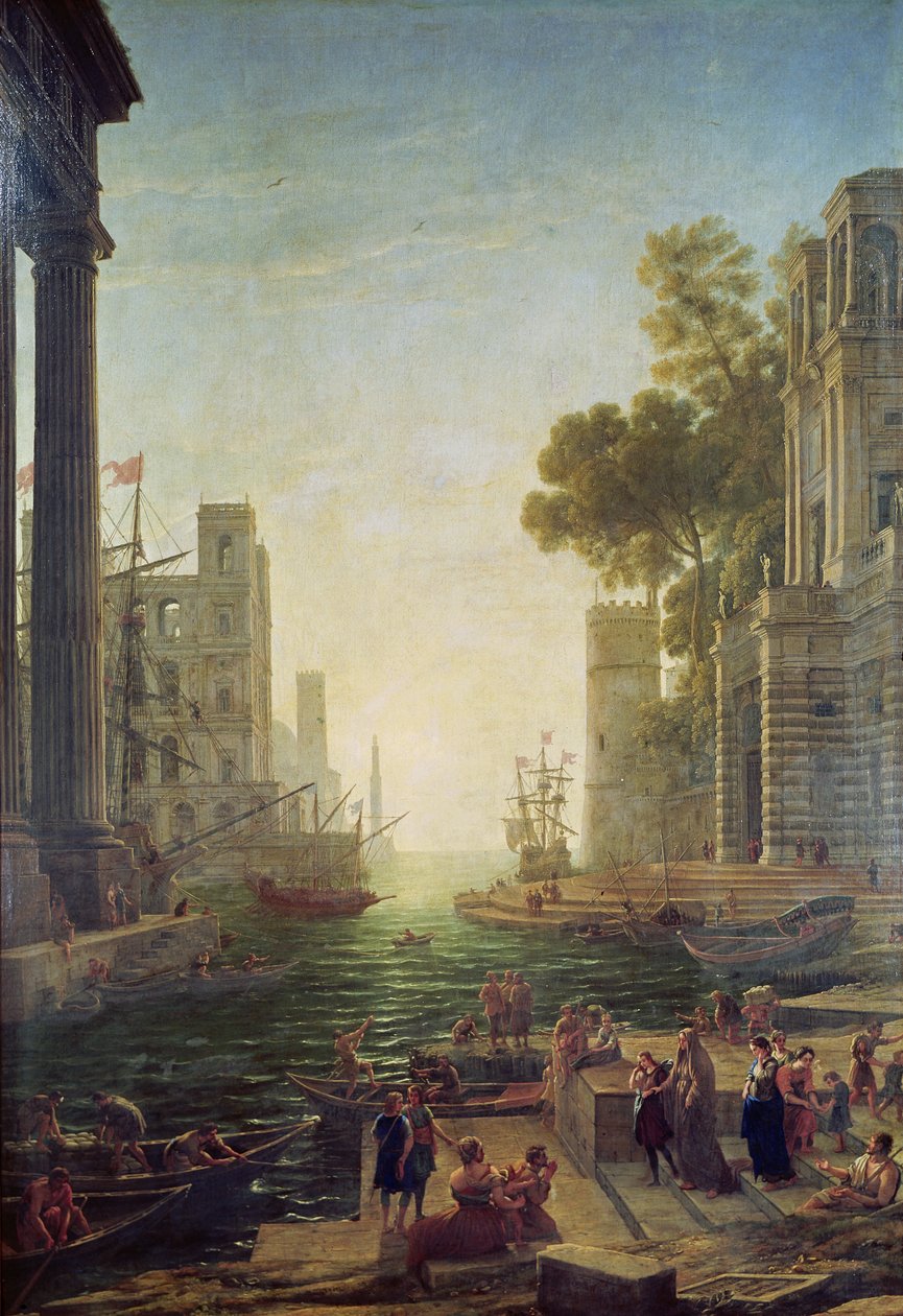 St Pauls ombordstigning vid Ostia av Claude Lorrain