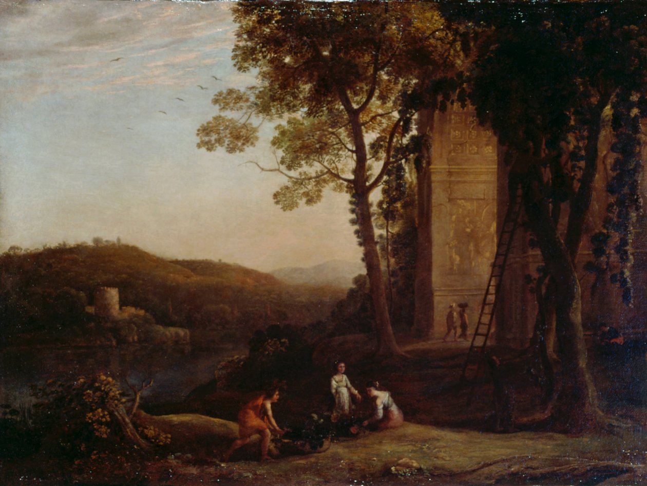 Gathering Grapes av Claude Lorrain