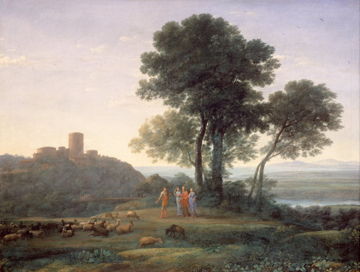 Jacob with Laban and his Daughters av Claude Lorrain