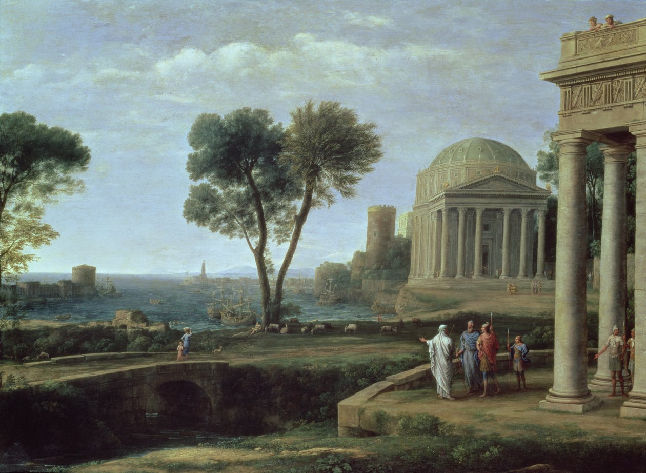 Landskap med Aeneas i Delos, 1672 av Claude Lorrain