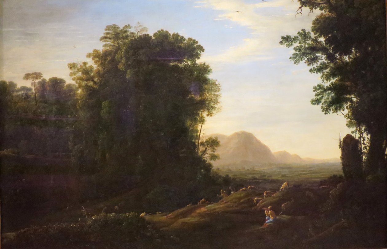 Landscape with a Piping Shepherd av Claude Lorrain