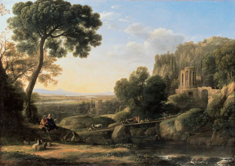 Landscape with shepherds av Claude Lorrain