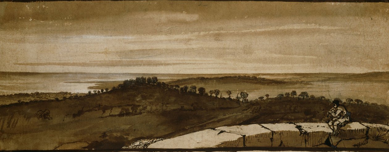 Panorama från Sasso av Claude Lorrain