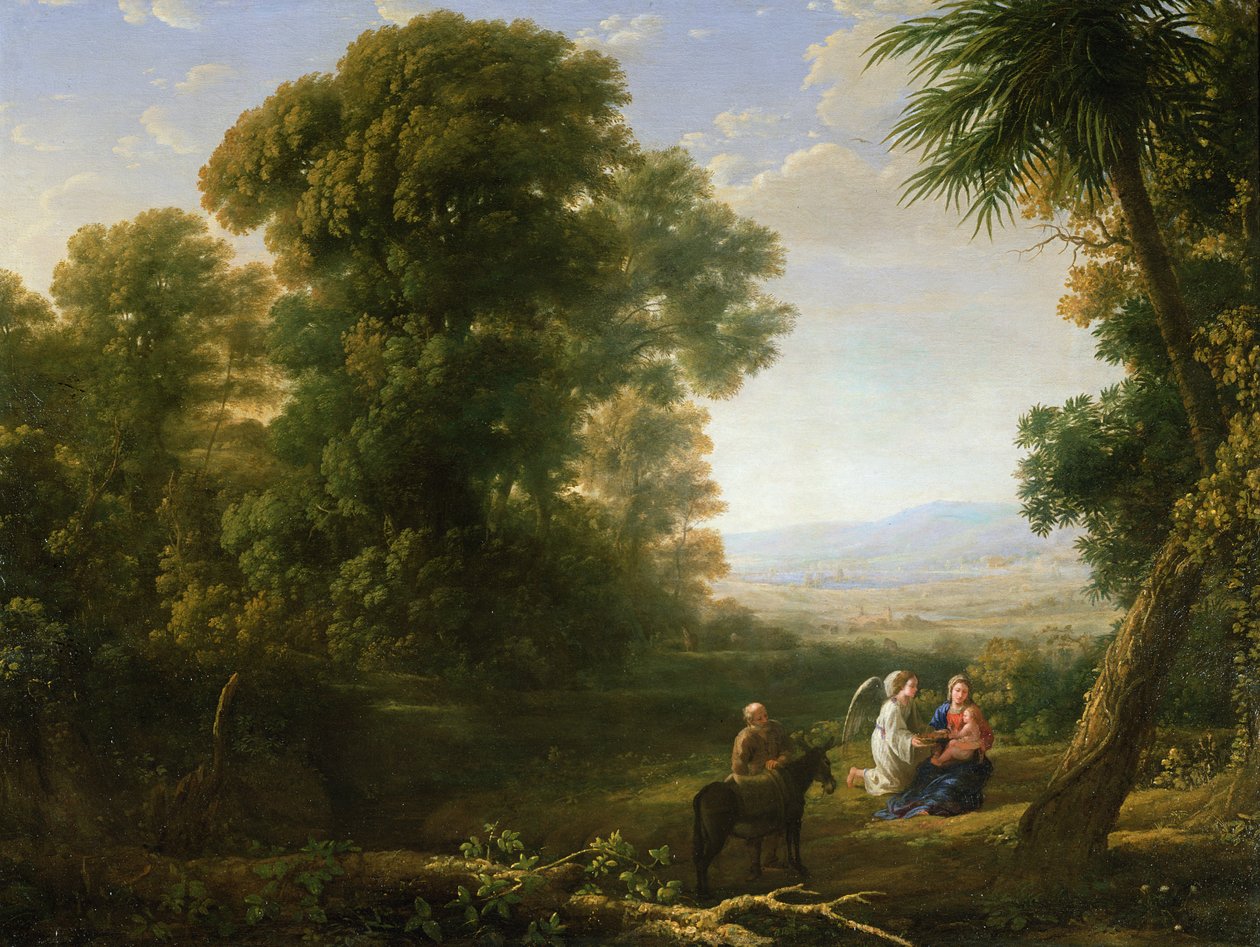 Vilan på flykten till Egypten, 1635-6 av Claude Lorrain