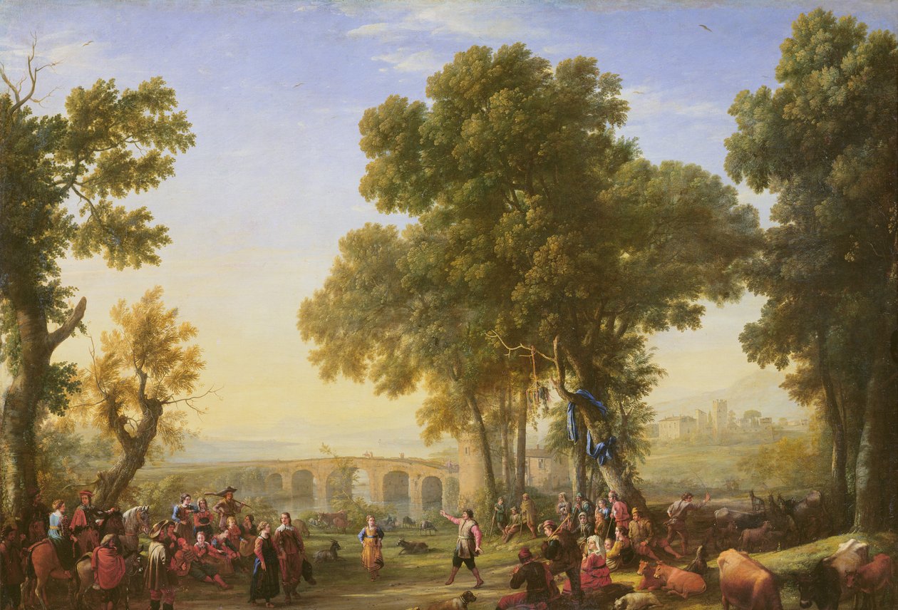 Tamasha la Kijiji, 1639 (maelezo)swed av Claude Lorrain