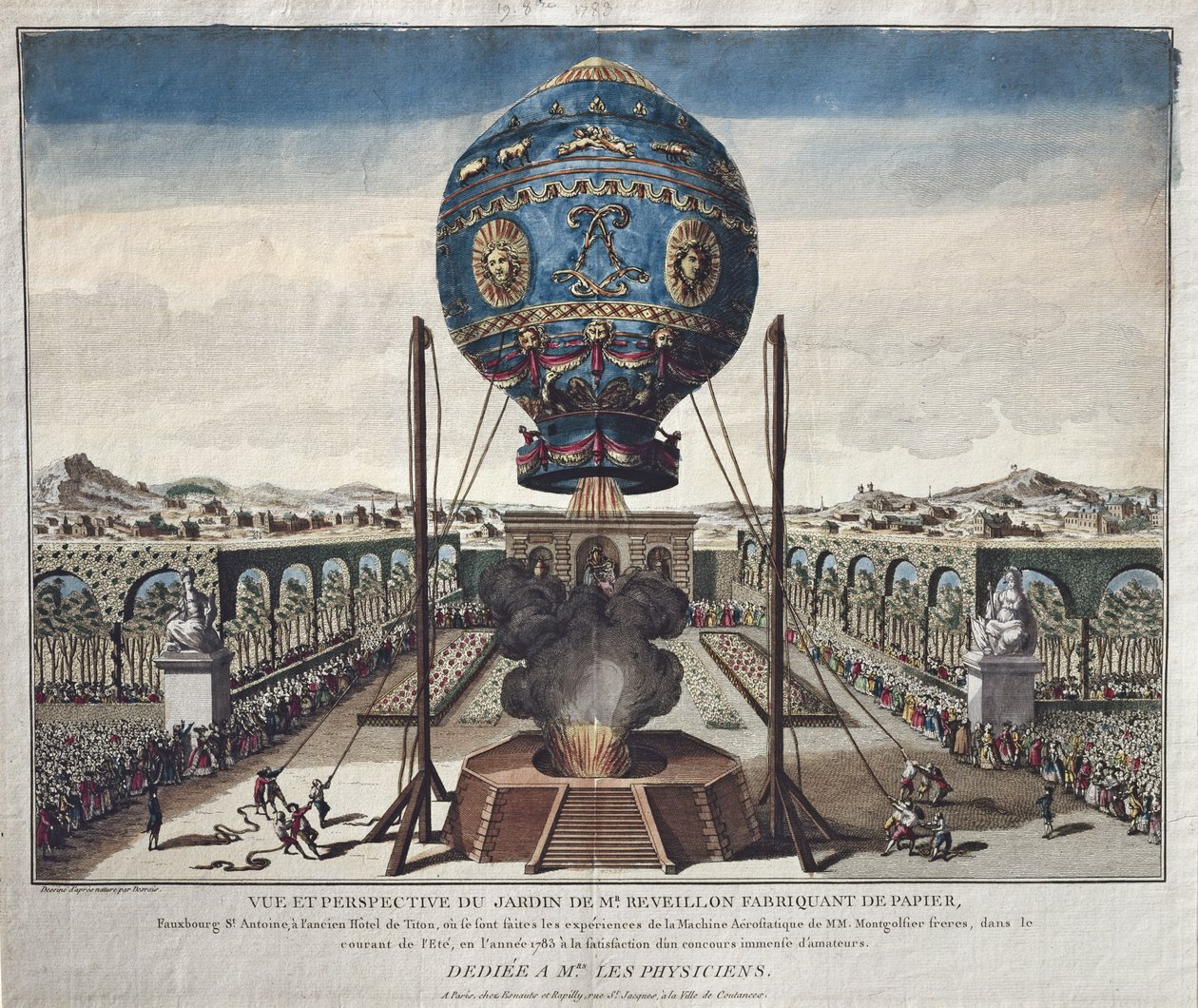 Vy över bröderna Montgolfier