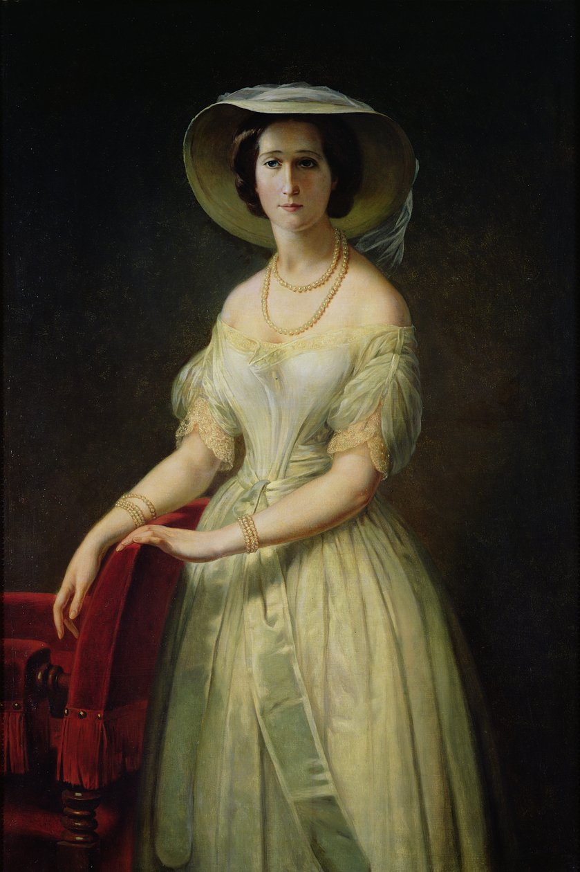 Kejsarinnan Eugenie (1826-1920) ca 1853 av Claude Marie Dubufe