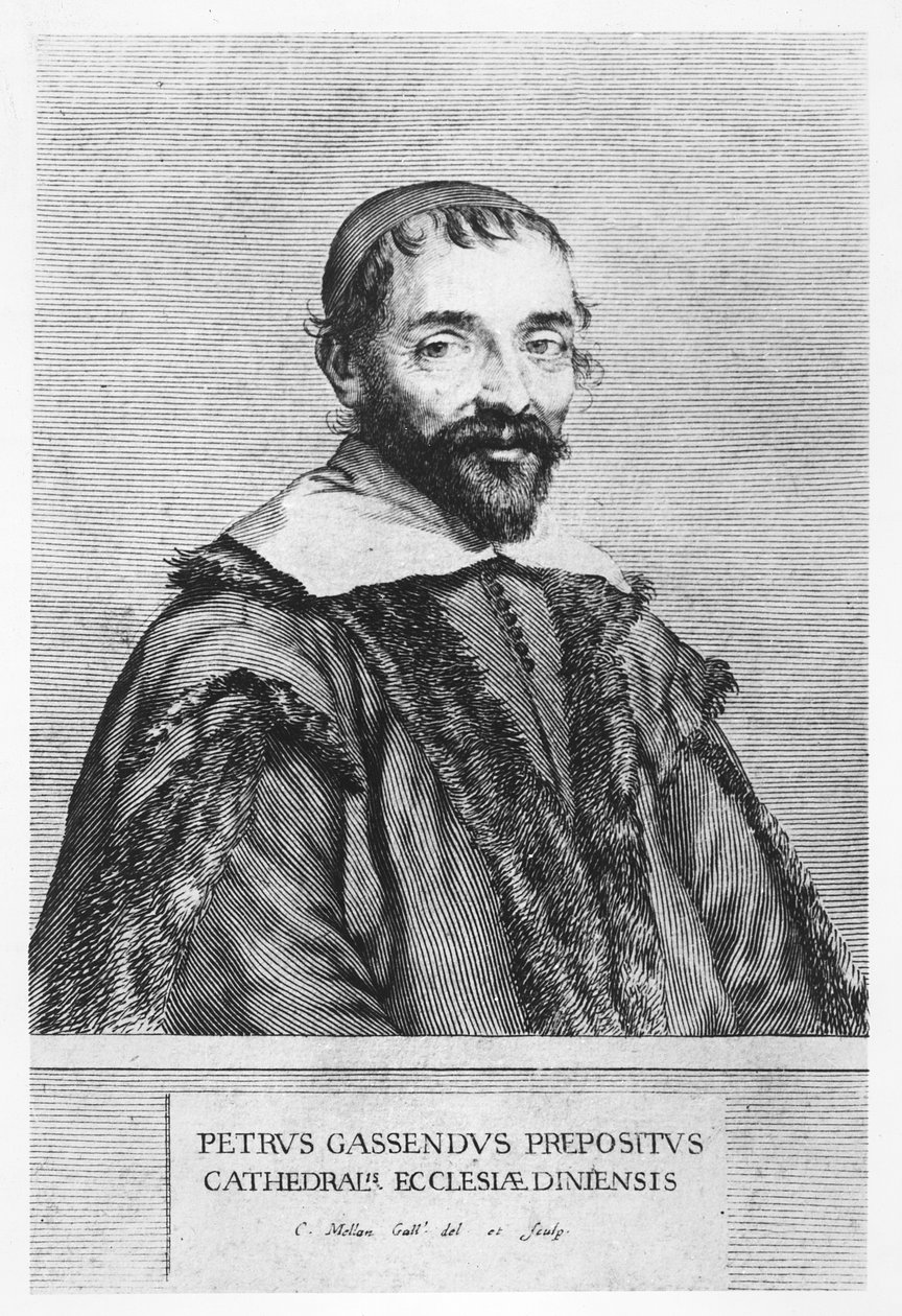 Porträtt av Pierre Gassendi av Claude Mellan