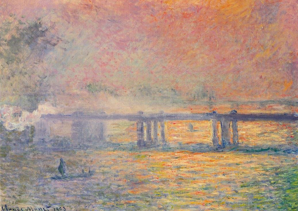  Charing Cross Bridgen av Claude Monet