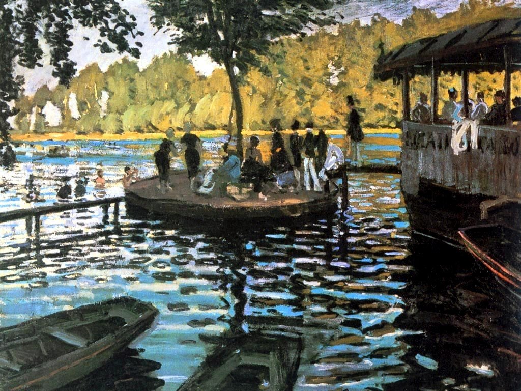  La Grenouilleren  av Claude Monet