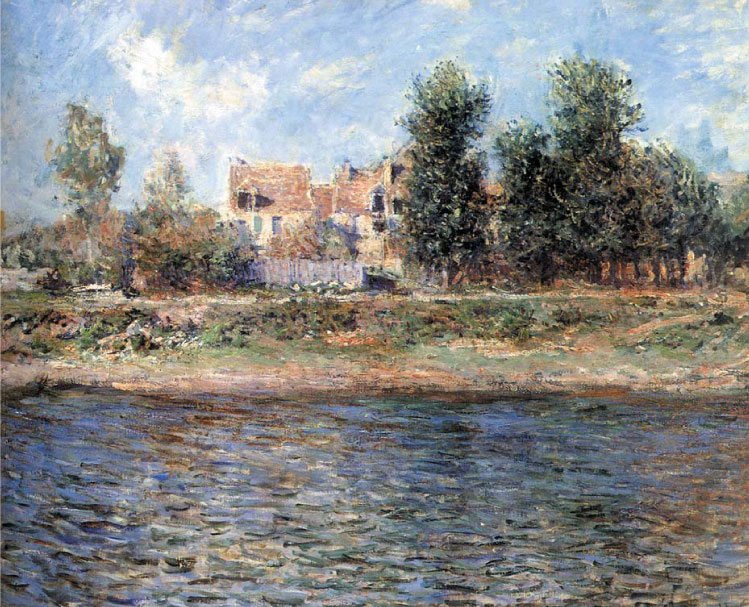  The Bank of the SeinenEspanol: Orillas del SenanFrancais : Le berge de La Seinen  av Claude Monet
