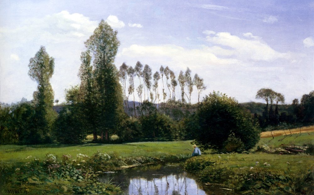  Veduta di Rouellesn  av Claude Monet