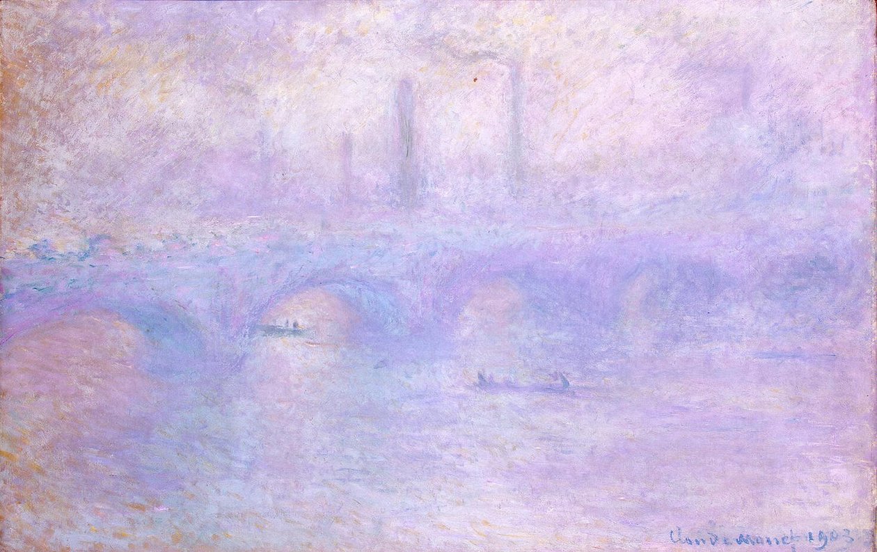  Waterloo Bridge. Effect of Fogn  av Claude Monet