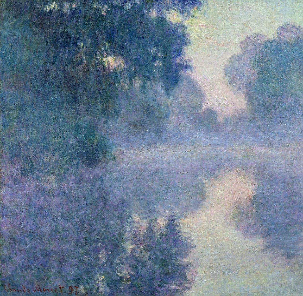 Filial av Seine nära Giverny, 1897 av Claude Monet