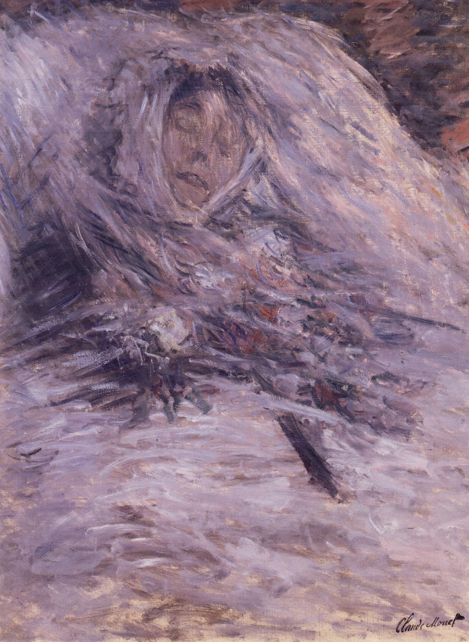 Camille Monet sur son lit de mort.JPG av Claude Monet