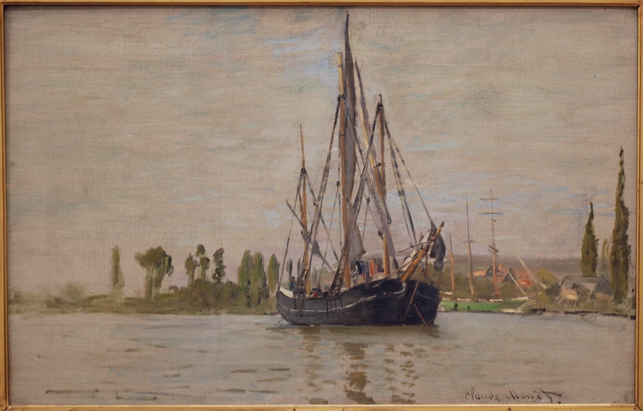 Chasse-marée at anchor av Claude Monet