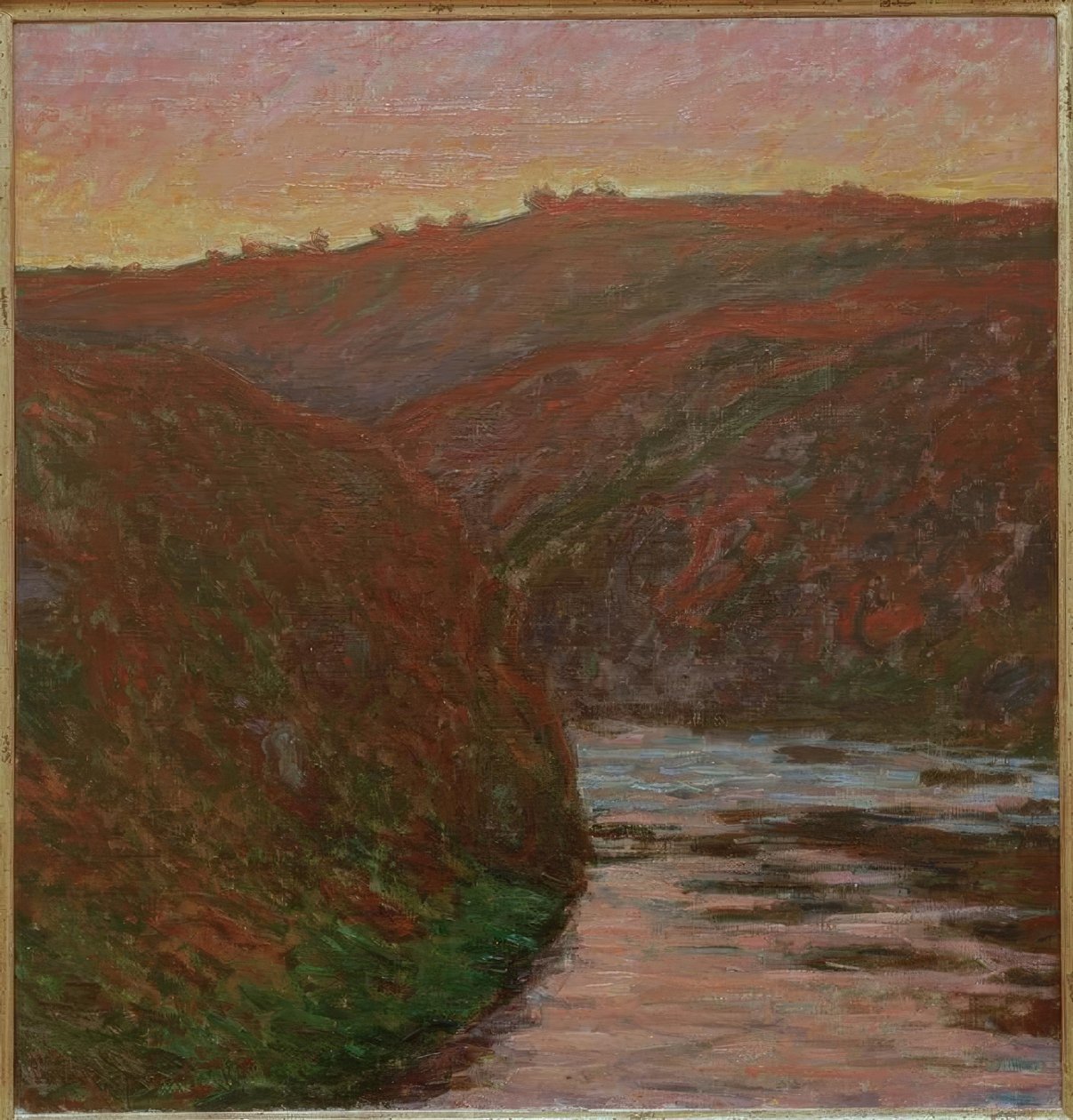 Creuse, solnedgång av Claude Monet