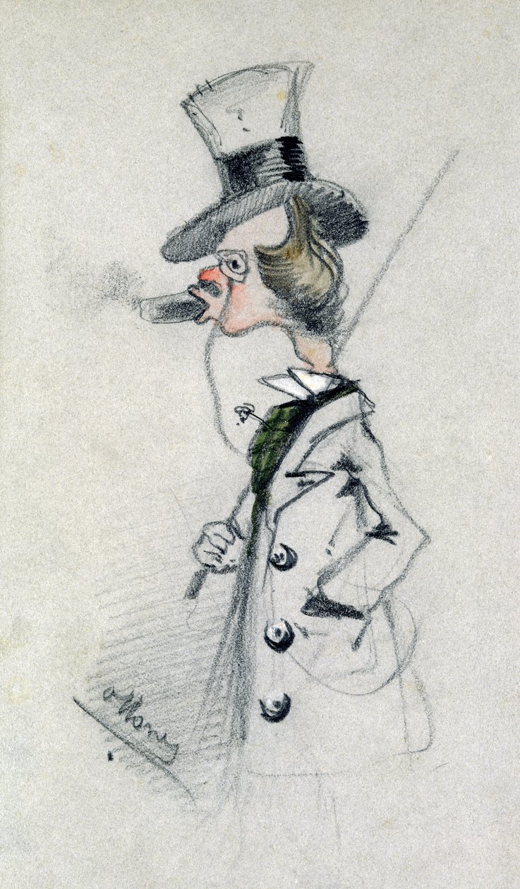 Dandy med en cigarr, 1857 av Claude Monet