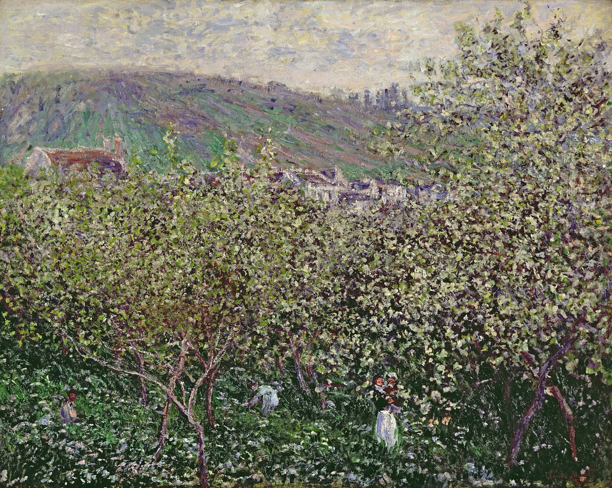 Fruktplockare, 1879 av Claude Monet