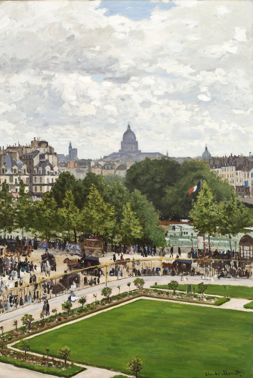 Prinsessans trädgård, Louvren, 1867 av Claude Monet
