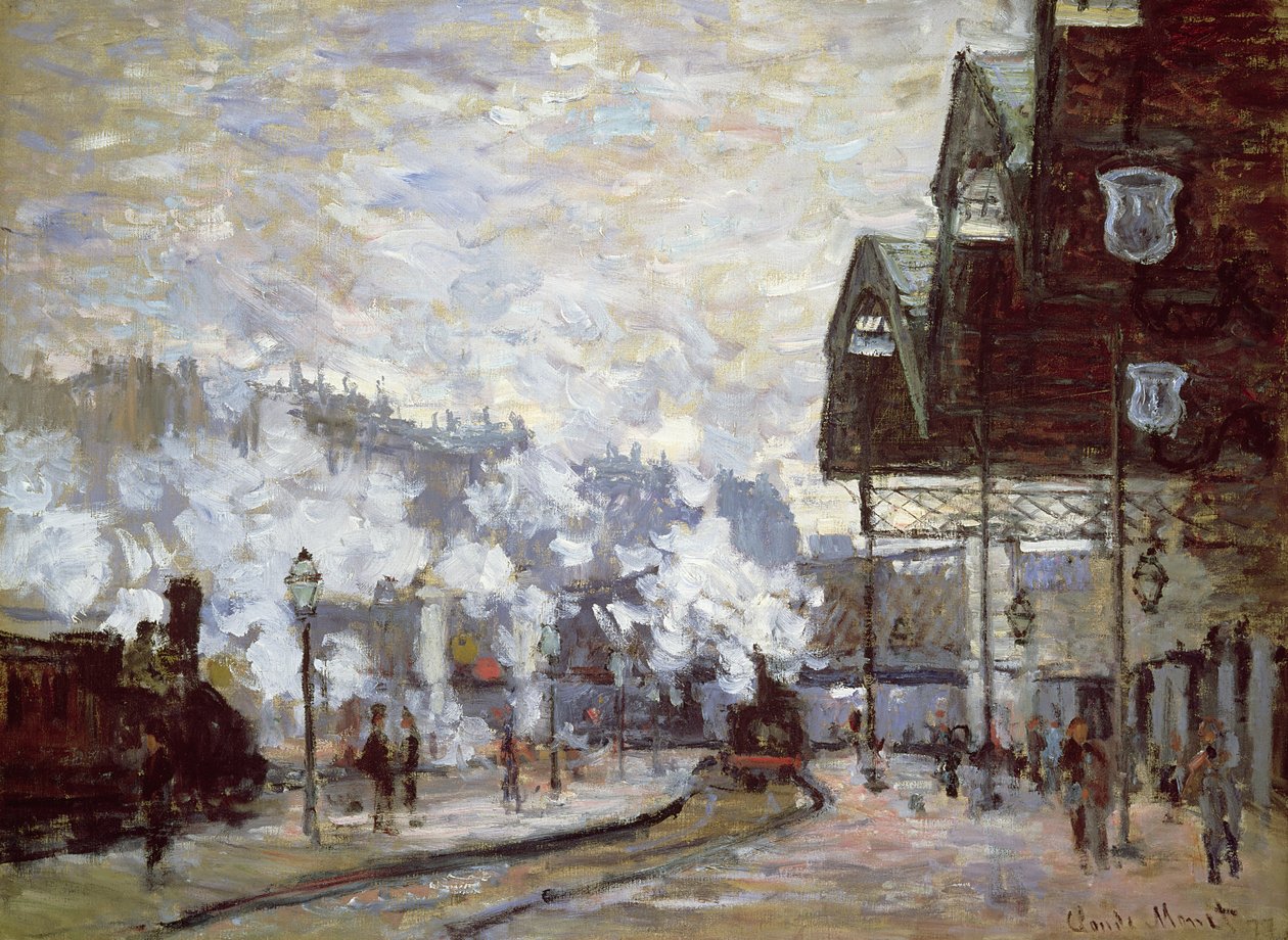 Gare Saint-Lazare, Paris, 1877 av Claude Monet