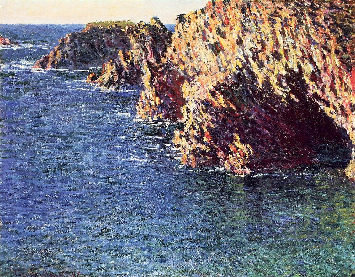 Grotte de Port-Domois av Claude Monet