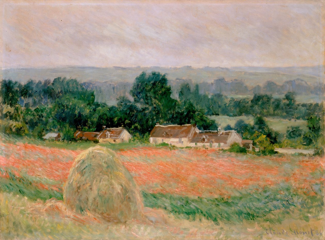 Haystack at Giverny av Claude Monet